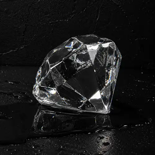 Clear Cut Ice Diamond